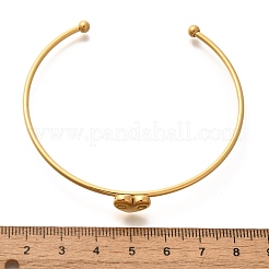 304 Stainless Steel Cuff Bangles&nbsp;STAS-Z108-08G-01