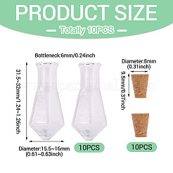 10Pcs Glass Bottles&nbsp;AJEW-TA0002-73