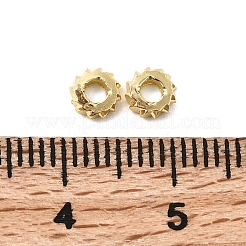 Flat Round Brass Beads&nbsp;KK-H520-05C-G
