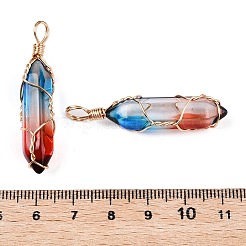 Lampwork Pendants&nbsp;GLAA-T023-07O