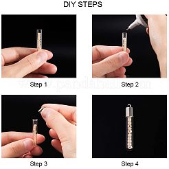 Glass Bottle Pendants&nbsp;GLAA-PH0007-48P