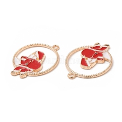 Christmas Zinc Alloy Enamel Pendants&nbsp;ENAM-Q500-01G-02