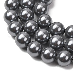Electroplated Shell Pearl Graduated Beads Strands&nbsp;SH-CBA8E5B-03