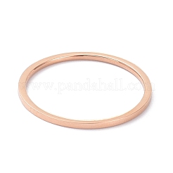 1mm Polished Plain Dome Finger Ring for Girl Women&nbsp;RJEW-C012-02E-RG