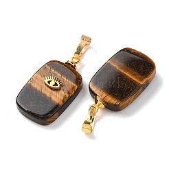 Natural Tiger Eye Pendants&nbsp;G-G461-05G-06