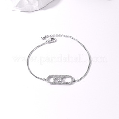 Brass Oval Link Bracelets&nbsp;LB3469-2