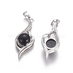 Synthetic Blue Goldstone Pendants&nbsp;G-L512-G05