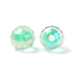 Two Tone UV Plating Rainbow Iridescent Acrylic Beads&nbsp;LS-TACR-D010-06A