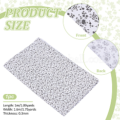 Flower Pattern Cotton Fabric&nbsp;DIY-WH0671-238A