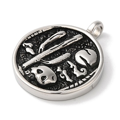 Non-Tarnish 304 Stainless Steel Pendants&nbsp;STAS-Z075-15AS