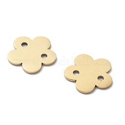 304 Stainless Steel Laser Cut Flower Connector Charms&nbsp;STAS-M111-12G-03