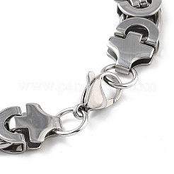 Anti-Tarnish 201 Stainless Steel Oval Link Chain Necklace & Bracelets Set&nbsp;SJEW-G083-08P