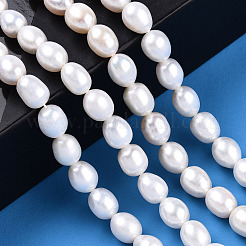 Natural Cultured Freshwater Pearl Beads Strands&nbsp;PEAR-N012-06J