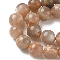 Round Natural Multi-Moonstone Beads Strands&nbsp;G-I176-09-8mm-02