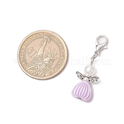 Angel Acrylic & ABS Plastic Imitation Pearl Pendant Decorations&nbsp;HJEW-JM03298-01