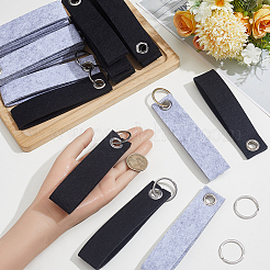 30Pcs 2 Colors Non-Woven Fabric Keychains&nbsp;KEYC-SP0001-64
