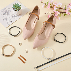 6 Pairs 6 Colors PU Leather Shoelaces&nbsp;DIY-CL0001-32