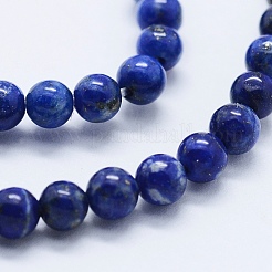 Natural Lapis Lazuli Beads Strands&nbsp;G-E465-4mm-01