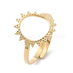 304 Stainless Steel Hollow Sun Adjustable Rings&nbsp;RJEW-D002-04G