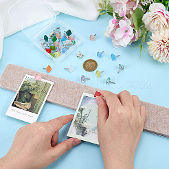 36Pcs 12 Colors Iron Drawing Pins&nbsp;AJEW-PH01677