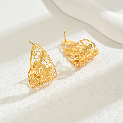 Alloy Hollow Flower Stud Earrings&nbsp;GR6330