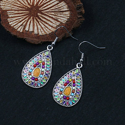Bohemia Style Alloy Dangle Earrings&nbsp;EJEW-F238-02