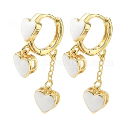 Brass Hoop Dangle Earrings&nbsp;KK-CBA98BA-06G-D