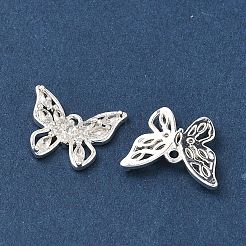 Brass Micro Pave Clear Cubic Zirconia Charms&nbsp;KK-C168-27S