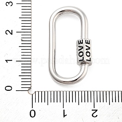 Rack Plating Brass Screw Clasps&nbsp;KK-NH0001-07P