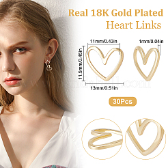 30Pcs Brass Linking Rings&nbsp;KK-BBC0001-60
