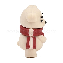 Valentine's Day Heart Silicone Focal Beads&nbsp;SIL-F022-01A