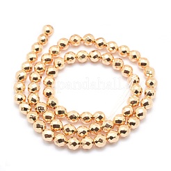 Electroplate Non-magnetic Synthetic Hematite Beads Strands&nbsp;G-L485-03C-LG
