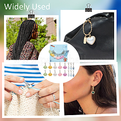 Teardrop & Cloud Locking Stitch Markers&nbsp;HJEW-AB00545