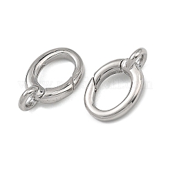 SHEGRACE Brass Spring Gate Rings&nbsp;XGRQ58943-764P