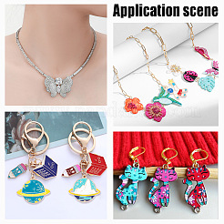 60Pcs 15 Style Alloy Enamel Pendants&nbsp;ENAM-AR0001-52