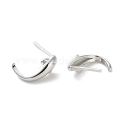 925 Sterling Silver Fish Stud Earrings&nbsp;EJEW-P296-11P