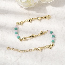 Brass Link Bracelest for Women&nbsp;BJEW-K298-04G