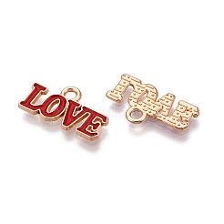 Valentine's Day Theme Alloy Enamel Pendants&nbsp;ENAM-T020-50D-05