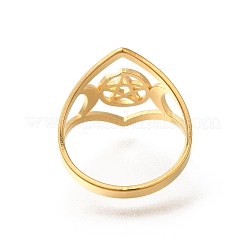 304 Stainless Steel Rings for Women&nbsp;RJEW-S238-10G