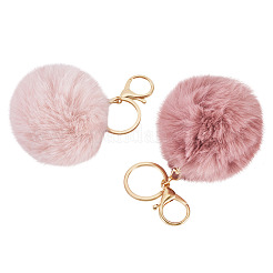 2Pcs 2 Colors Alloy Keychains&nbsp;KEYC-TA0004-68A