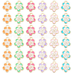 108Pcs 6 Colors Alloy Enamel Pendants&nbsp;FIND-TA0006-62