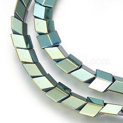 Electroplated Non-magnetic Synthetic Hematite Beads Strands&nbsp;G-P392-E10