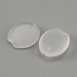 Frosted Glass Pendants&nbsp;GLAA-WH0033-23