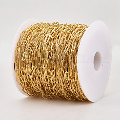 Brass Paperclip Chains&nbsp;CHC-S008-001B-G