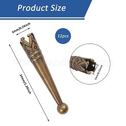 12Pcs Zinc Alloy Cord End&nbsp;FIND-CA0011-78AB