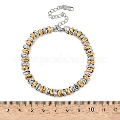 304 Stainless Steel Ring Link Chain Bracelets for Women&nbsp;BJEW-Z084-01GP