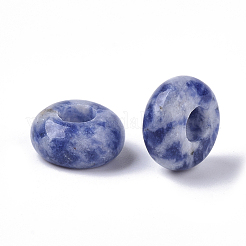 Natural Blue Spot Jasper European Beads&nbsp;X-G-Q503-09
