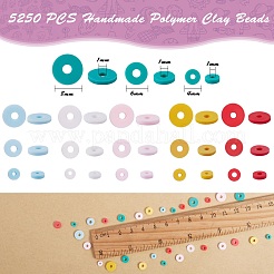 180g 18 Style Handmade Polymer Clay Beads&nbsp;CLAY-SZ0001-61