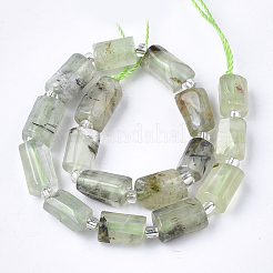 Natural Prehnite Beads Strands&nbsp;X-G-S345-8x11-007