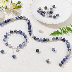 Natural Sodalite Beads Strands&nbsp;G-OC0001-66-10mm